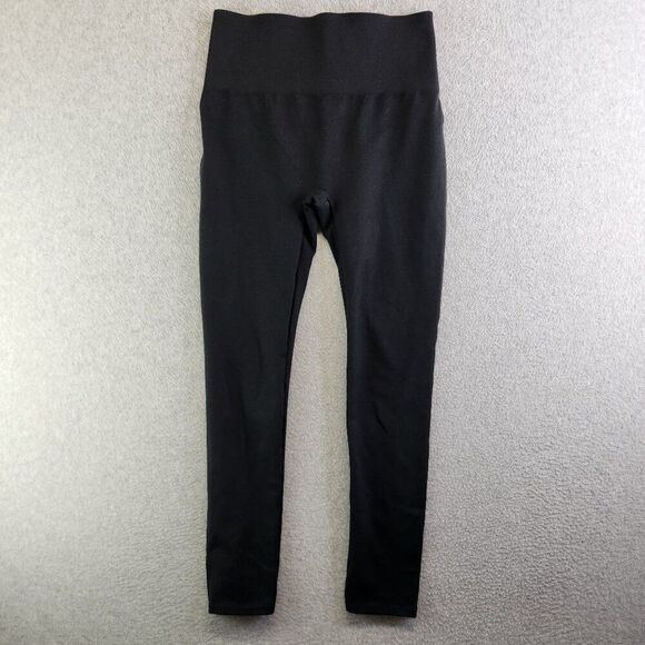Spanx Leggings Womens M Black Essential High Rise Core Compression Crop Ankle - Picture 1 of 13